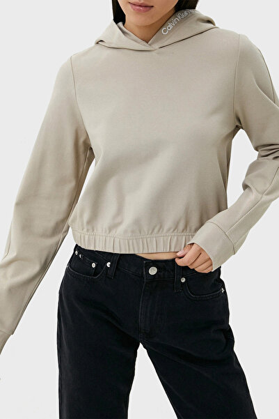 Calvin Klein Regular Fit Kapüşonlu Crop Sweat J20J222200PED SWEAT J20J222200 PED