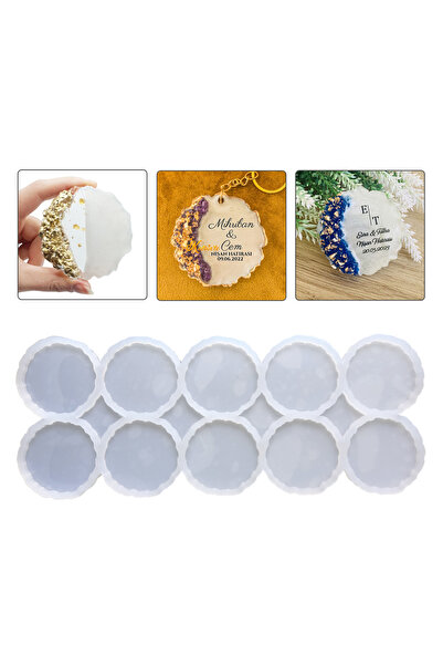 Getshop Alışveriş Pazarı Epoksi Çoklu Dalgalı Magnet Silikon Kalıbı EM272