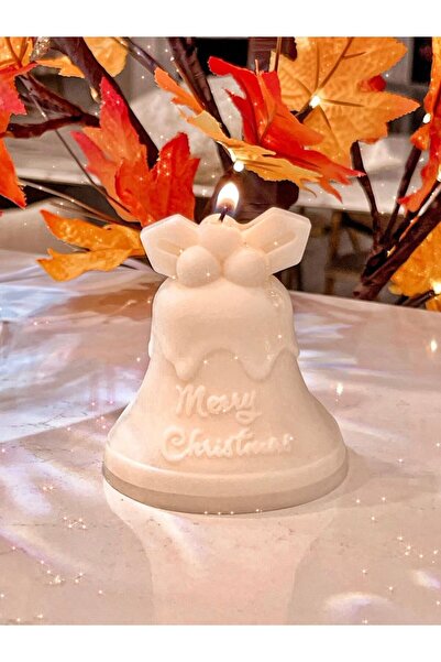 ÇAĞATÖLYE Silikon Kalıp Yeni Yıl Yılbaşı Noel Çan Biblo Mum Silikon Kalıbı