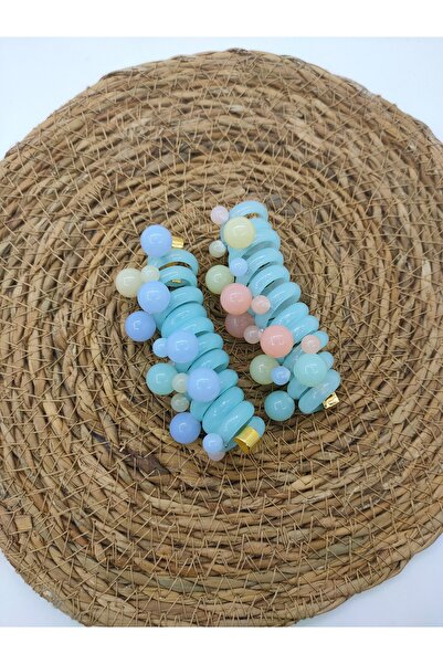 MY WORLD LİFE مشبك زنبركي ملفوف بتفاصيل خرز 2 قطعة