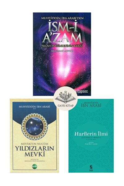 Kitsan Yayınları İsm-i Azam - Yıldızların Mevki - Harflerin İlmi ( 3 Kitap Set )