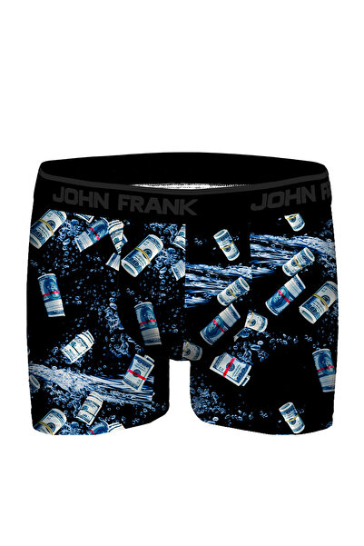 John Frank Renkli Desenli Dijital Baskılı Erkek Modal Boxer