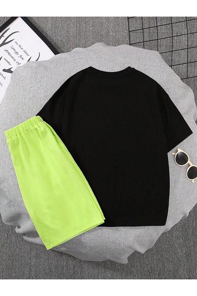 AMMA Kids Advanture Printed T-shirt Shorts Top and Bottom Set