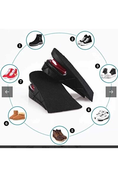 Dalian Home Ünisex 5 Cm Tam Boy Uzatıcı Tabanlık Hava Yastıklı Ayakkabı Taban...