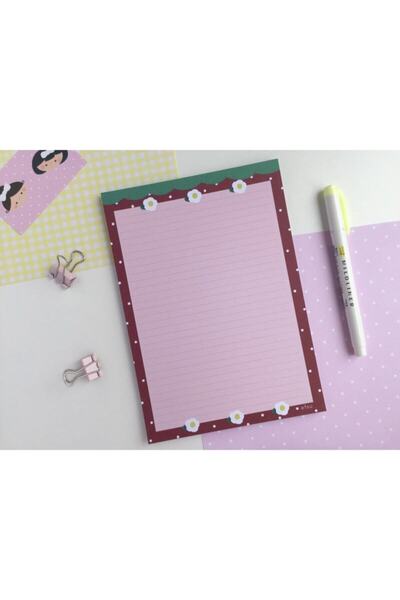 Efsu A5 Çilek Memopad/notepad/defter