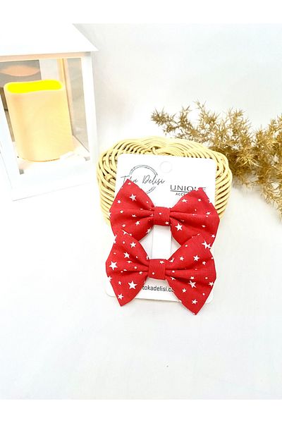 Toka Delisi Handmade Double Combination Red White Star Buckle 23 April 29 October Buckle, Gift for Children and Young People