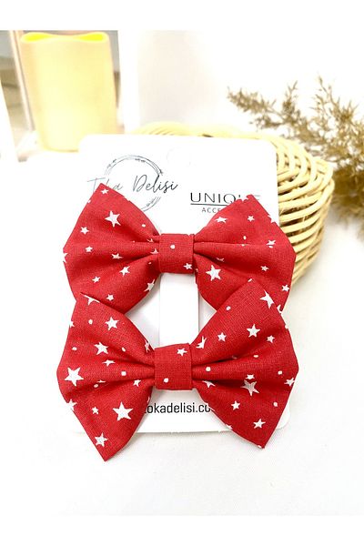 Toka Delisi Handmade Double Combination Red White Star Buckle 23 April 29 October Buckle, Gift for Children and Young People