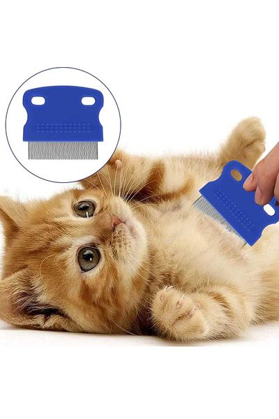 Dalian Home Cat Dog Pet Lice Flea Comb Iron Needle Toothed Comb