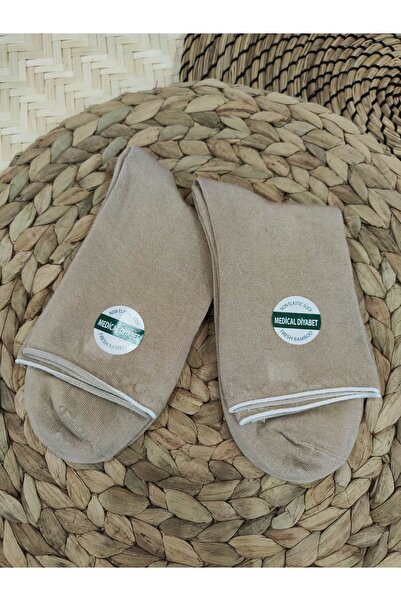 erceys 2 ζεύγη μπαμπού μεσαίες κάλτσες ελαστικές κάλτσες χωρίς ραφή για διαβη...