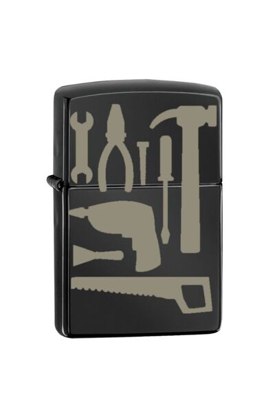 Market66 Tornavida Pense Alet Tamirci Seti Lazer Silinmez Resimli BENZİNLİ Hediyelik Çakmak