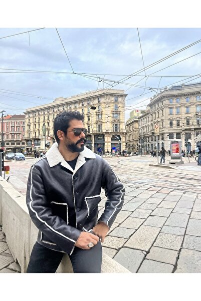 Hanefi Şirin Fur Lined Leather Oversize Nubuck Special Design Aaa Quality Jacket Coat