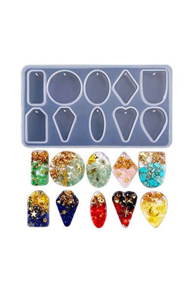 Getshop Alışveriş Pazarı Epoksi Çoklu Kolye Silikon Kalıbı