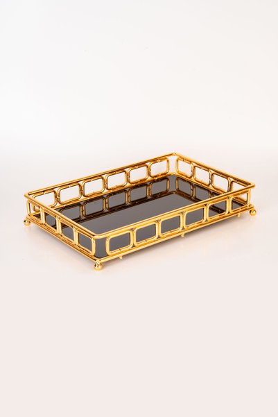 mba decor metal bending art Bitter Model Coffee Presentation Tray Stainless Gold Filled Iron Acrylic Base Decorative Tray Organizer