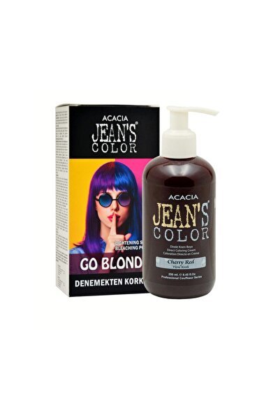 Acacia Jean's Color Vişne Kızılı 250ml. Cherry Red + Jean's Color Saç Açıcı Seti
