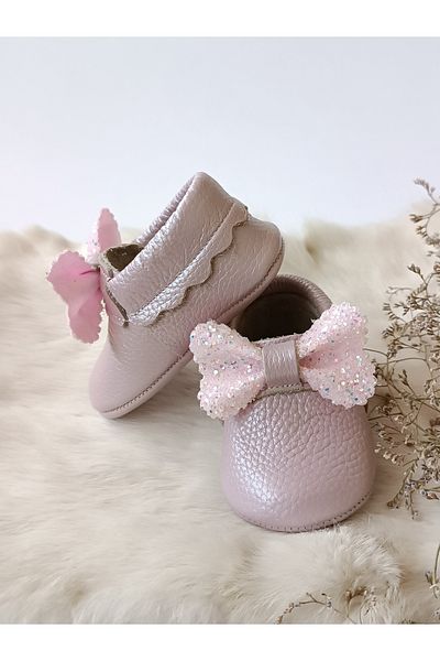 Hodore Sofia Lilac Genuine Leather Baby Loafers