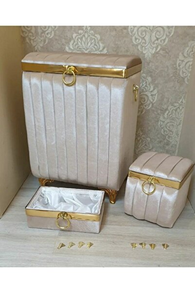 Ebrar Çeyiz سلة غسيل حامل المنظفات وحامل المناشف للحمام