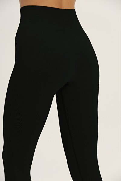 based on basics Seamless Black Push Up Recovery Sports Leggings