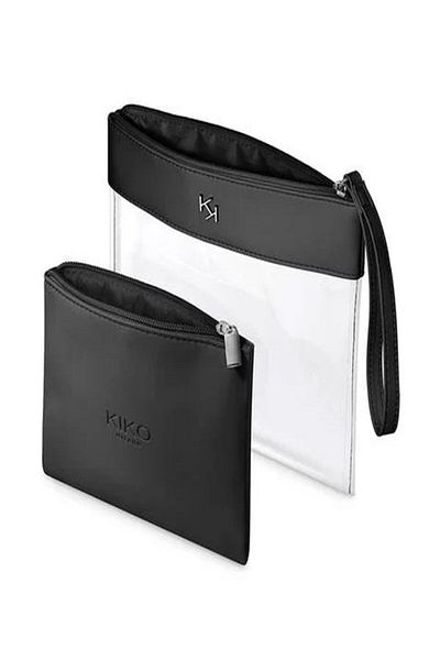 Kiko TRANSPARENT BEAUTY CASE 001 - Black Modern Design431550