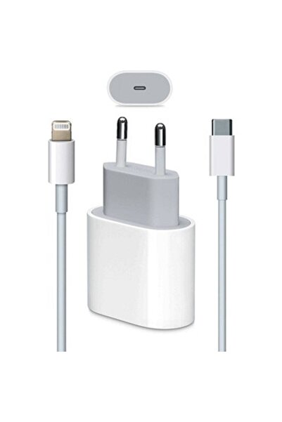 AYDIN GSM Iphone Tüm Serilerle Uyumlu Şarj Aleti Adaptör Kablo 6 7 8 X 11 12 13 14 Plus Apple 20w Set
