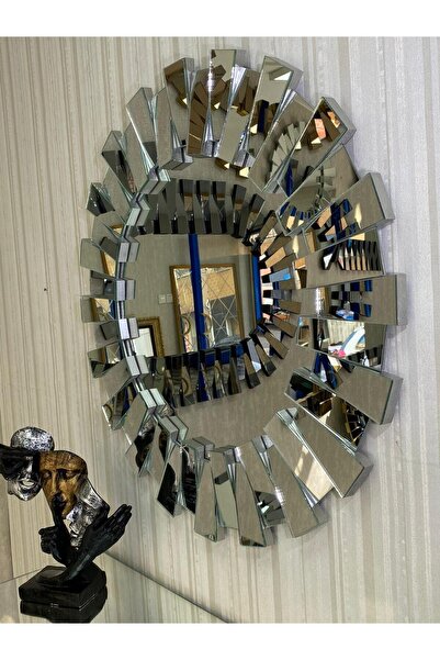 efe luxury Yuvarlak Piyano Ayna 80x80