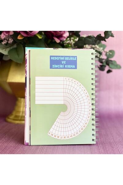 YEŞİLDESİGN Saturn Girl Designed Talking Undated Planner Agenda