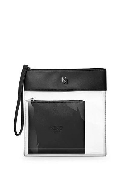Kiko TRANSPARENT BEAUTY CASE 001 - Black Modern Design431550