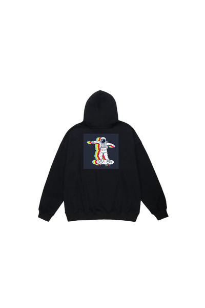 MarkaTurko Astro Black Hooded Special Design Sweatshirt 262