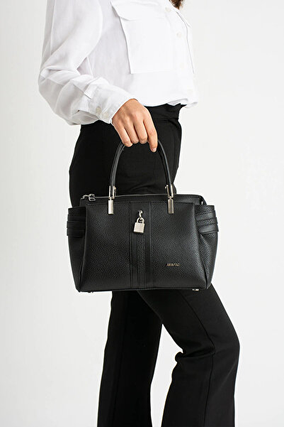 Just Polo Kadın Siyah Suya Dayanıklı El Ve Omuz Çantası MH502923