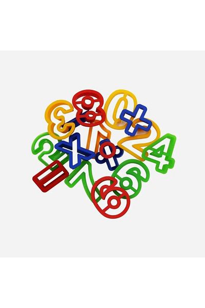 Hayal Sepeti Game PASTE MOLD 16 PIECES WITH NUMBERS SHAPES