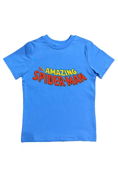 SPIDERMAN tricou copii de vara din stofa pieptanata din bumbac tip spider-man imprimat