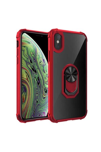 GRABONO Case for Apple iPhone X Anti-Shock Anti-Shock Color Edges with Metal ...