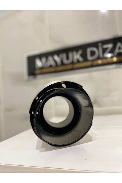 Mayuk Dizayn AKRAPOVİC 90mm DIŞI KROM TEKLİ Siyah Egzoz Ucu 2 ADET