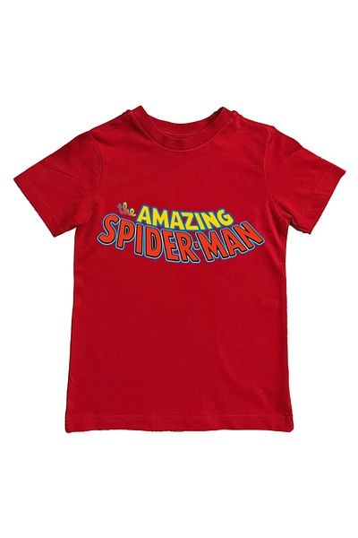 SPIDERMAN printed spider-man cotton combed cloth summer children's T-shirt