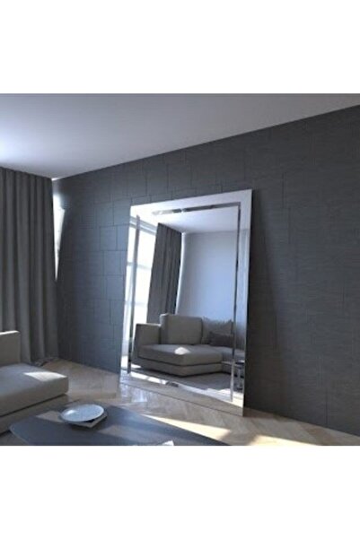 LUXURY VİLLA Luxury Gümüş Aynalı Dekoratif Boy Aynası 120x180
