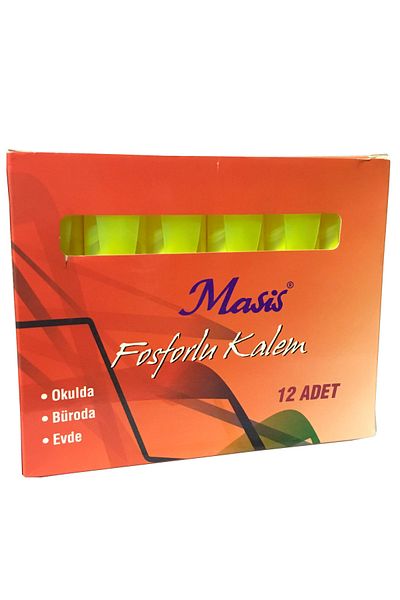 Masis Highlighter Yellow Color 12 Pieces