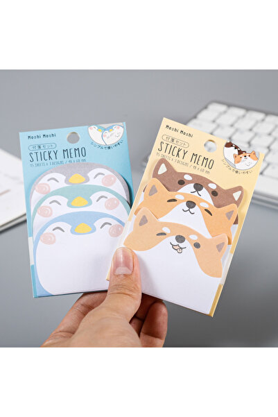 Kawaii Sevimli Köpek Shiba İnu 45 Yaprak Kağıt Post-it Not Kağıdı
