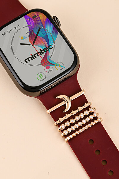 mimtec سحر متوافق مع Apple Watch Huawei Watch Fit 2 متوافق مع سحر ملحق زخرفة الحبل