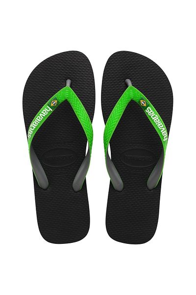 Havaianas ЧЕХЛИ BRASIL MIX ЧЕРНО/ЛАЙМОВО ЗЕЛЕНО
