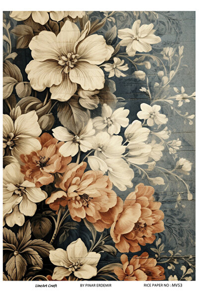 LİNEART Pirinç Dekopaj Kağıdı No:MAVİ53- 29X42cm