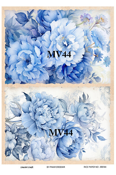 LİNEART Pirinç Dekopaj Kağıdı No:MAVİ44- 29X42cm