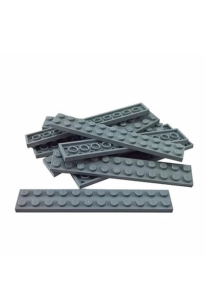 LEGO Moc Custom Accessory Creator Plate 2 X 12 Long Flat Bricks Dark Gray 2 Pieces Will Be Sent