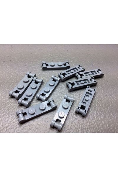 LEGO Custom Accessory Plate Modified 1 X 2 End Double Bar Light Gray Brick 4 Pieces Will Be Sent