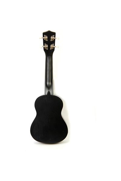 PUKA Black Colored Covered Soprano Size Rose Fingerboard and Threshold Ukulele