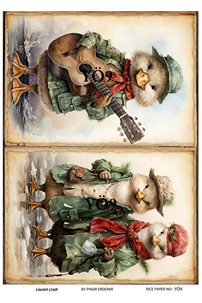 LİNEART YÖ9- ورق ديكوباج نحاسي مقاس 29 × 42 سم