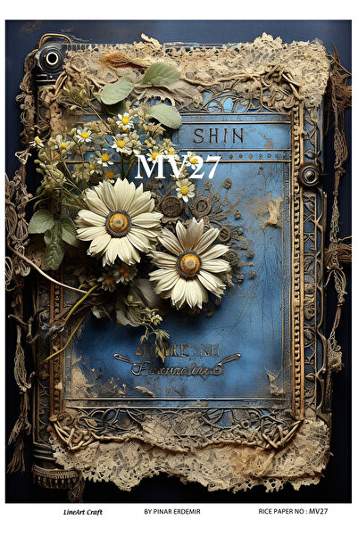 LİNEART Pirinç Dekopaj Kağıdı No:MAVİ27- 29X42cm