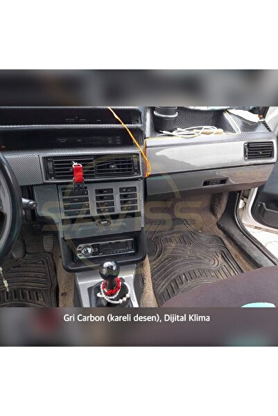 Saviss Fiat Tempra Tipo 54 Parça Gri Carbon Full Set Torpido Konsol Maun Kapl...