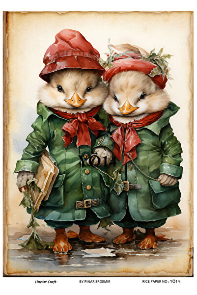 LİNEART ورق ديكوباج نحاسي رقم: YÖ14 - 29X42 سم