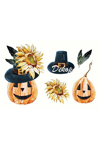 LİNEART Hallowen14- Brass Decopage Paper - 29X42Cm