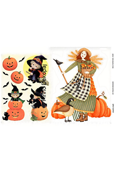 LİNEART ورق ديكوباج نحاسي من HALLOWEN49 - 29X42 سم