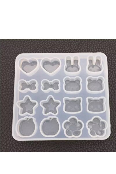 adarya Epoksi Mini Tavşan,Mini Ayı , Kalp , Çoklu Silikon Kalıp